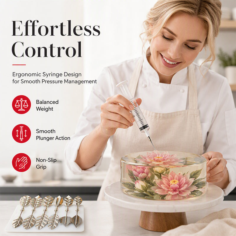 3D Jelly Art Tools: Create translucent and colorful flowers, cake and dessert decorations worthy of a pastry chef – a complete kit to unleash your creativity.