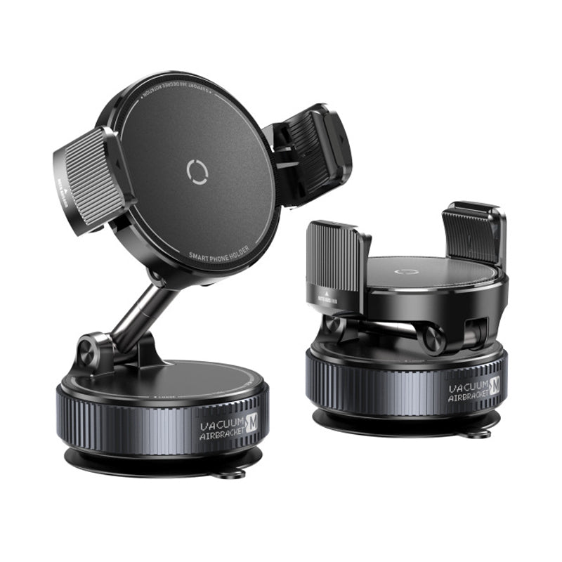 SUPPORT DE RÉDUCTION Magnétique Réglable pour Voiture avec Base Ventouse, Aimants N55 Puissants, Rotation à 1080° et Fixation Instantanée Compatible Universel avec Tous les Smartphones
