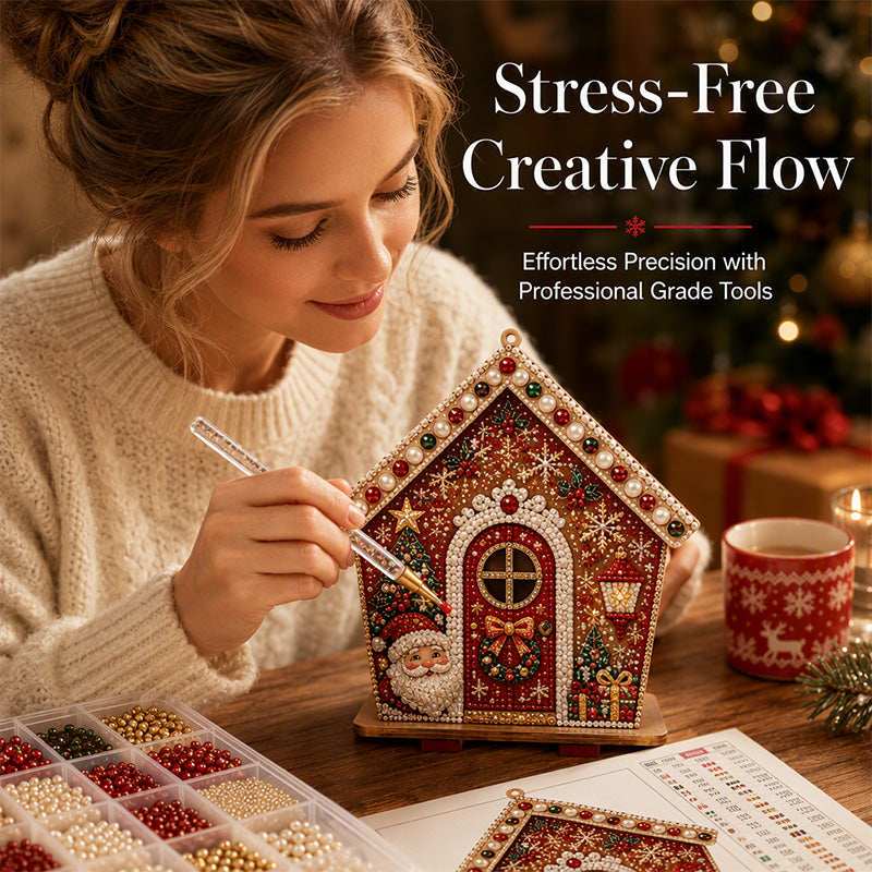 Kit de peinture de Noël 3D à faire soi-même, réduction Pearl Art
