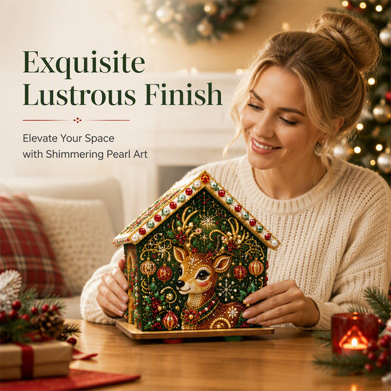 Kit de peinture de Noël 3D à faire soi-même, réduction Pearl Art