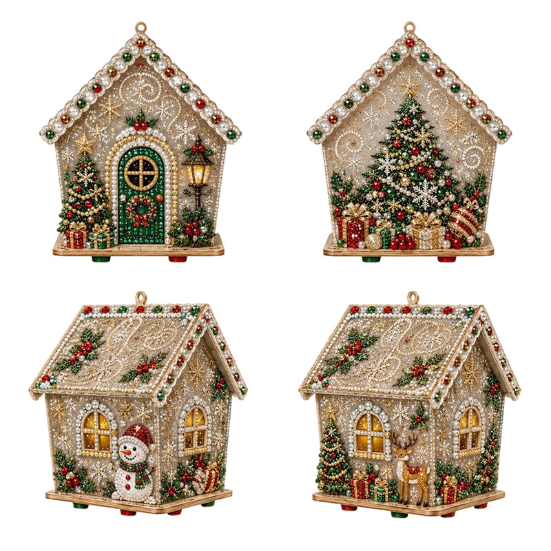 Kit de peinture de Noël 3D à faire soi-même, réduction Pearl Art
