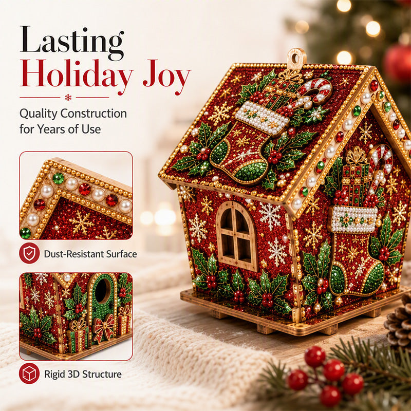 Kit de peinture de Noël 3D à faire soi-même, réduction Pearl Art