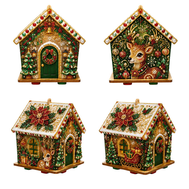 Kit de peinture de Noël 3D à faire soi-même, réduction Pearl Art