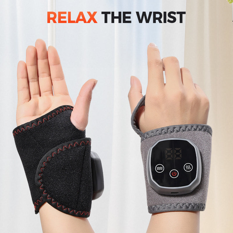 Portable ankle massager with heat and vibration function