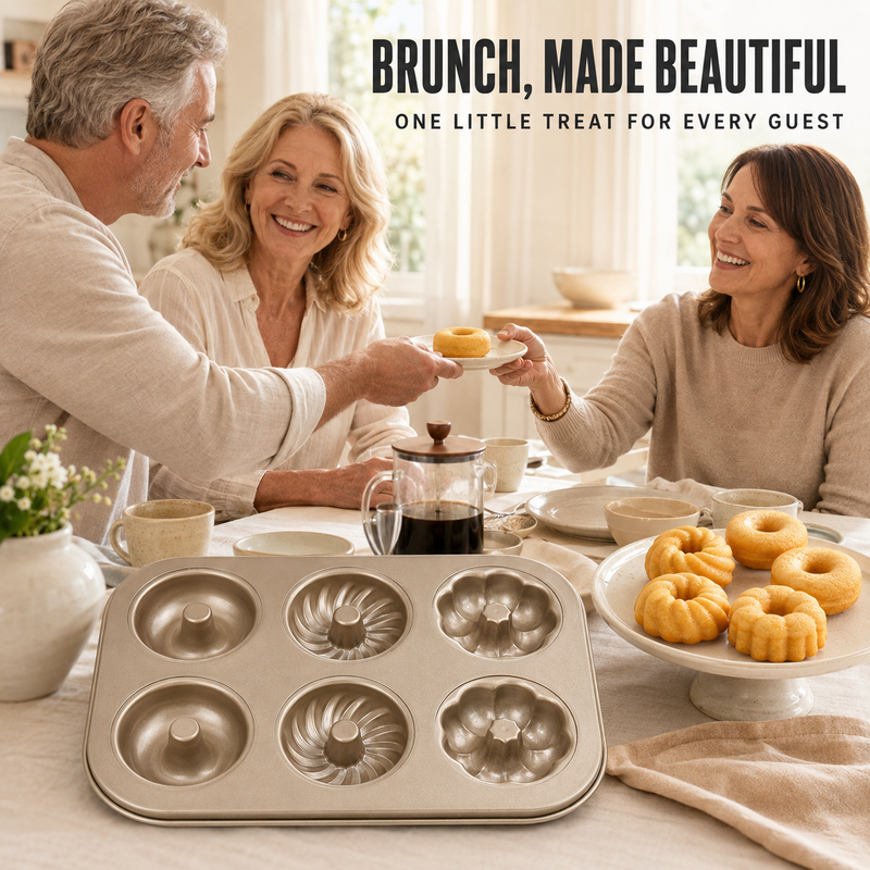 Mini-moule à gâteau Bundt antiadhésif multi-cavités