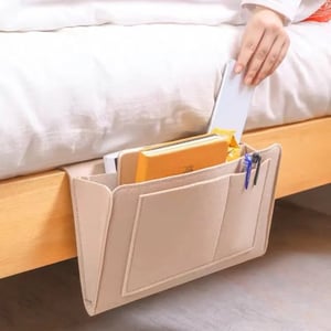 Tidy your nightstand in a flash Tool-free slide storage