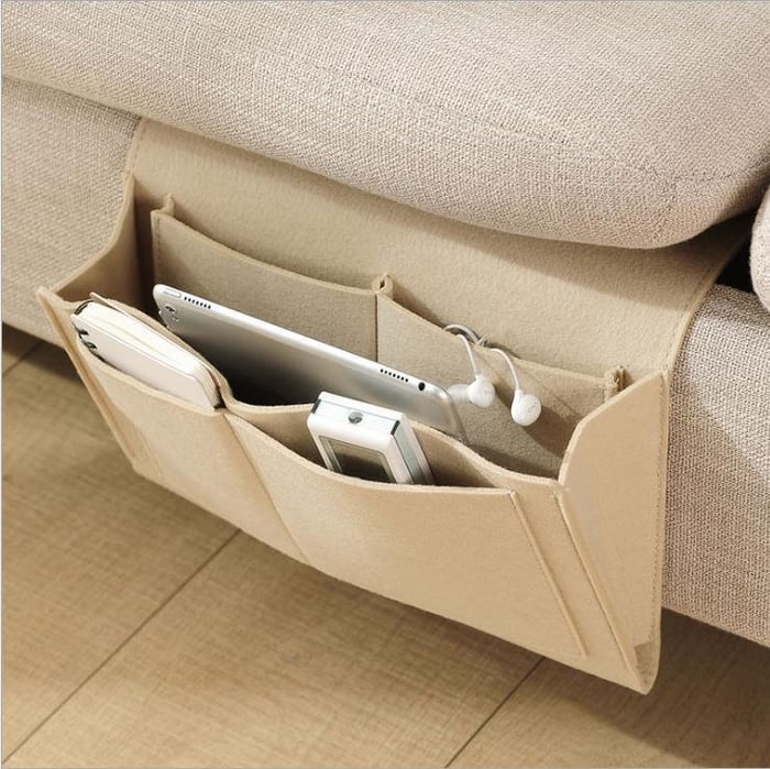 Tidy your nightstand in a flash Tool-free slide storage