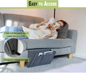 Tidy your nightstand in a flash Tool-free slide storage