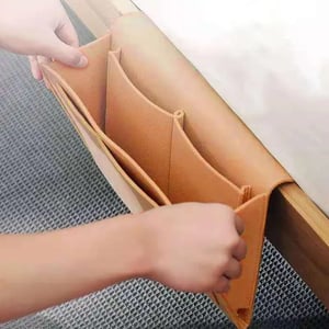 Tidy your nightstand in a flash Tool-free slide storage