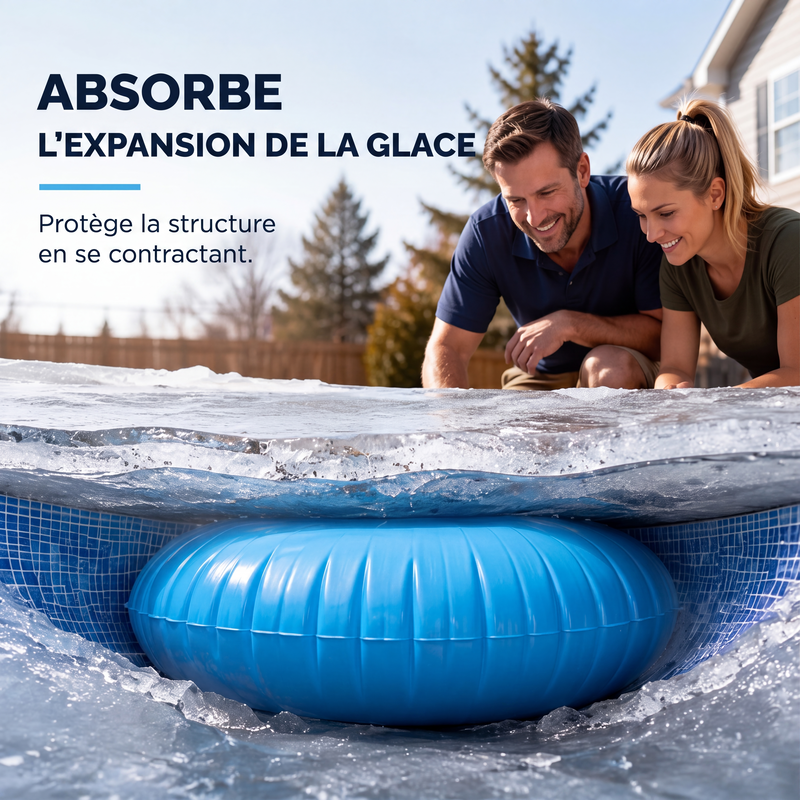 LIMITE 57% DE RÉDUCTION Coussin d'Air d'Hivernage Anti-Gel pour Piscine, Avec Cordes