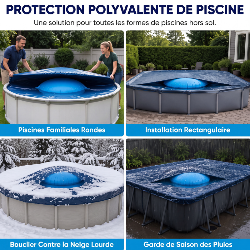 LIMITE 57% DE RÉDUCTION Coussin d'Air d'Hivernage Anti-Gel pour Piscine, Avec Cordes