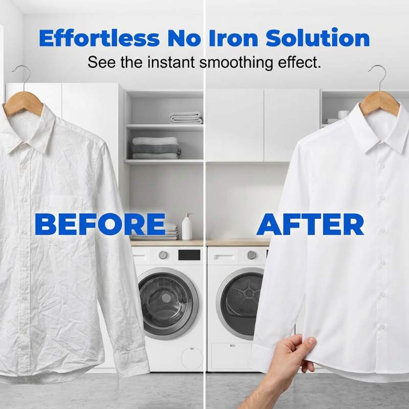 DE RDUCTION Spray anti-froissage format voyage Sa formule améliorée défroisse instantanément chemises, costumes et robes, sans repassage