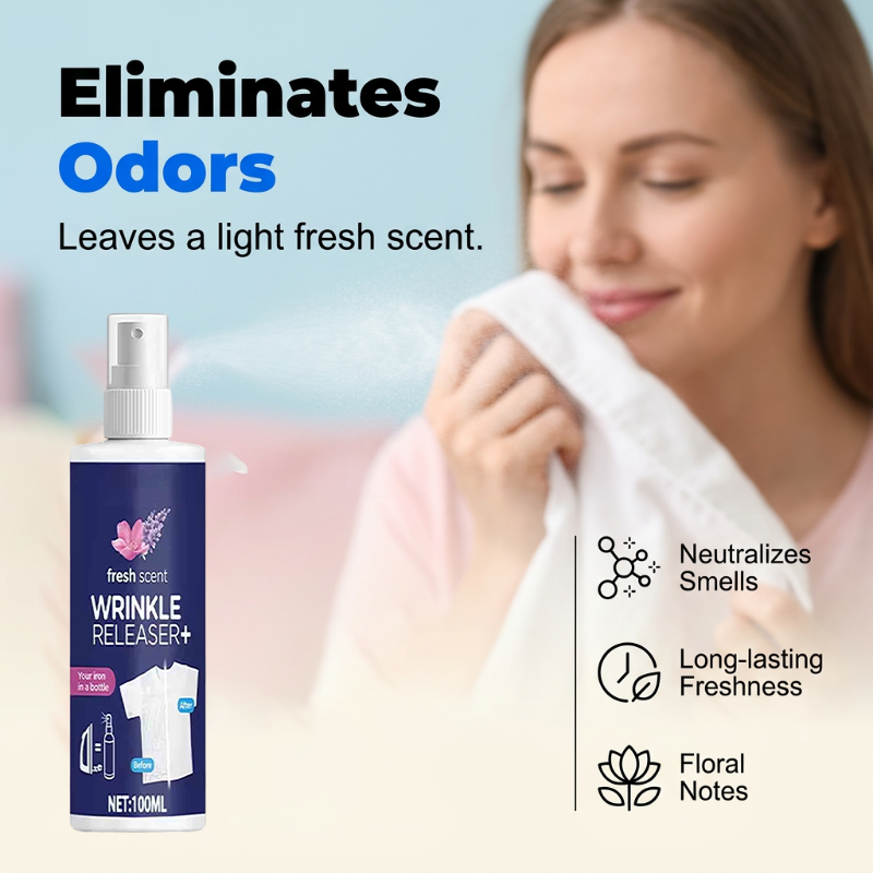 DE RDUCTION Spray anti-froissage format voyage Sa formule améliorée défroisse instantanément chemises, costumes et robes, sans repassage