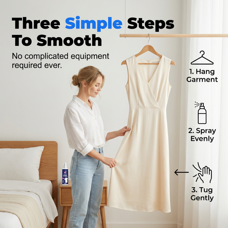DE RDUCTION Spray anti-froissage format voyage Sa formule améliorée défroisse instantanément chemises, costumes et robes, sans repassage