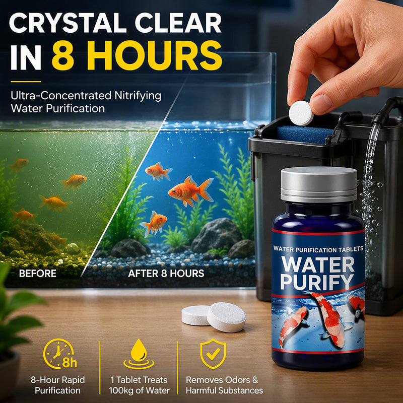Professional tablets for aquarium water purification