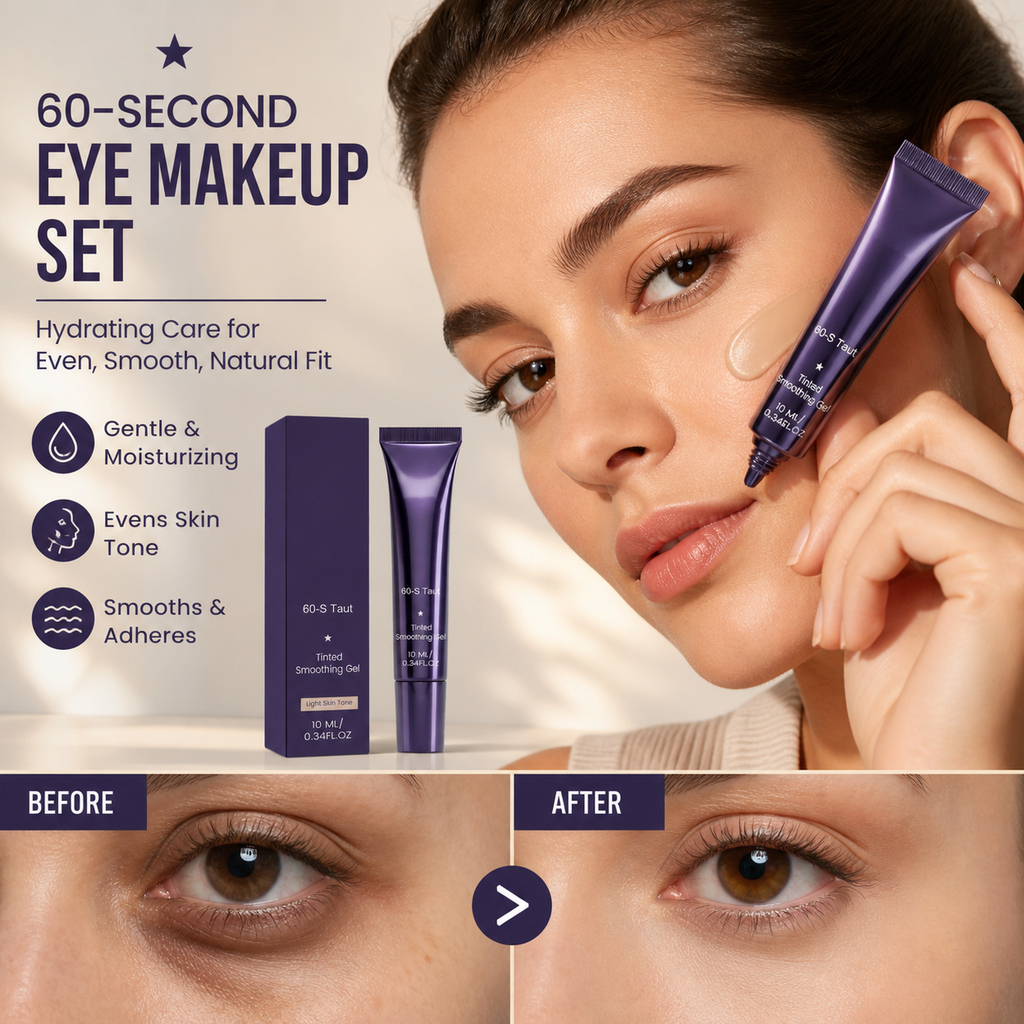Conomies exceptionnelles - 50 % DE RÉDUCTION Kit de maquillage pour les yeux 60 secondes Gel teinté raffermissant pour les poches et les cernes