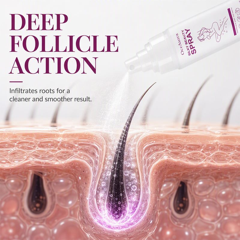Réduction Spray dépilatoire indolore Peau douce et soyeuse, application simple pour tout le corps