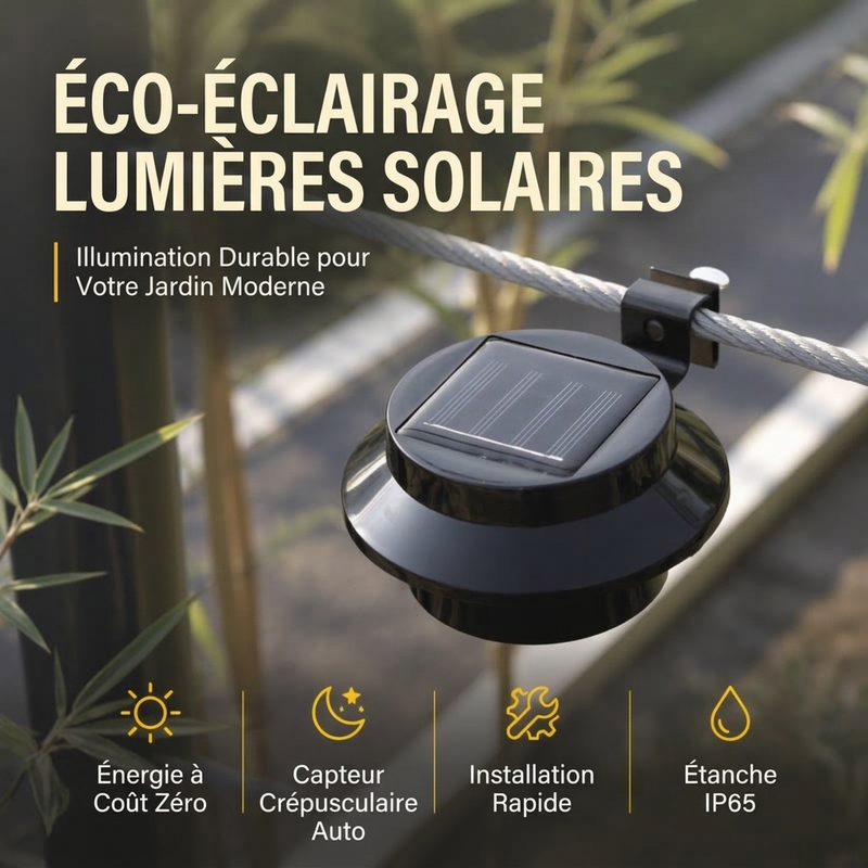 Réduction Lampes solaires murales pour gouttières LED étanches extérieur, parfait pour jardin et clôture