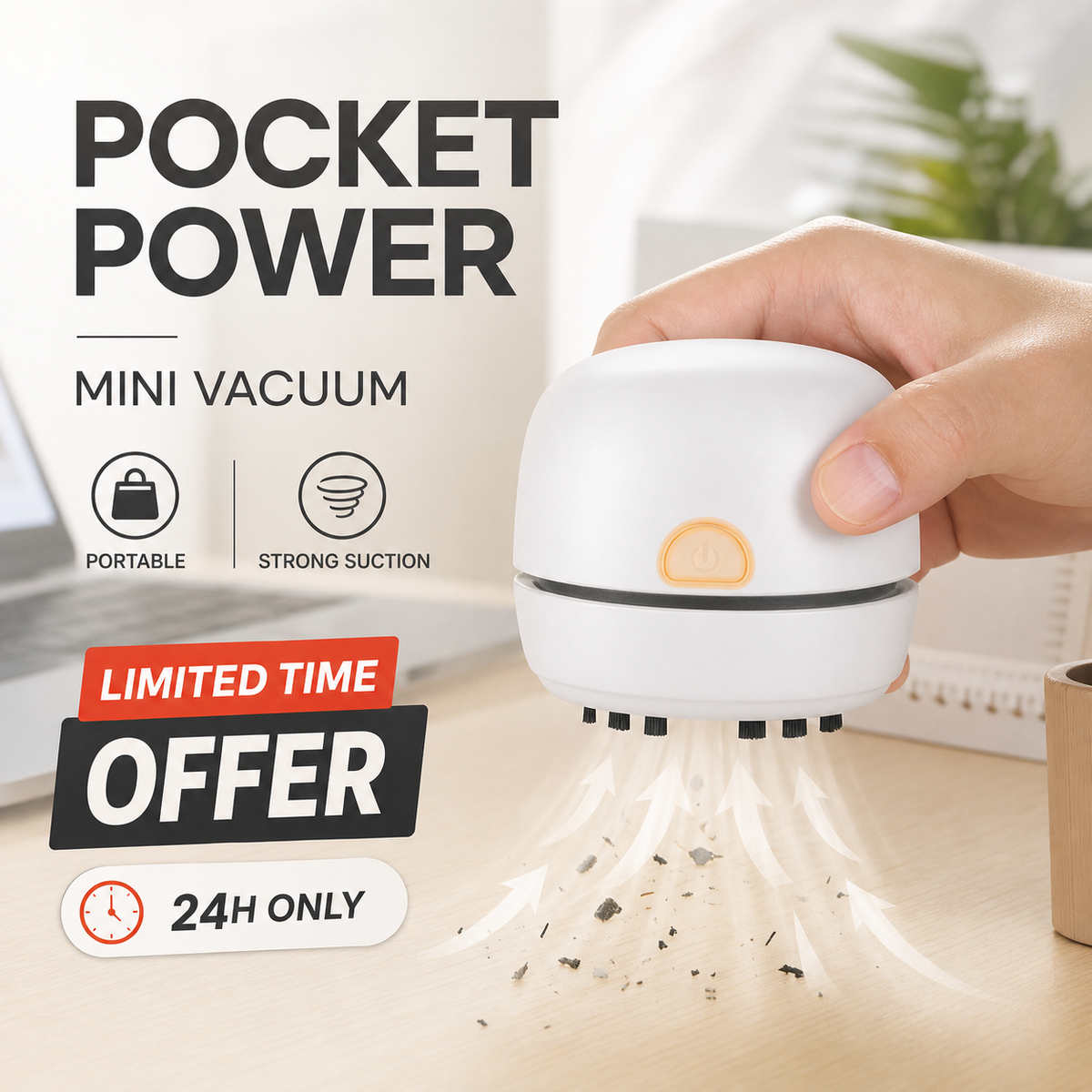 Mini aspirateur portable pour bureau