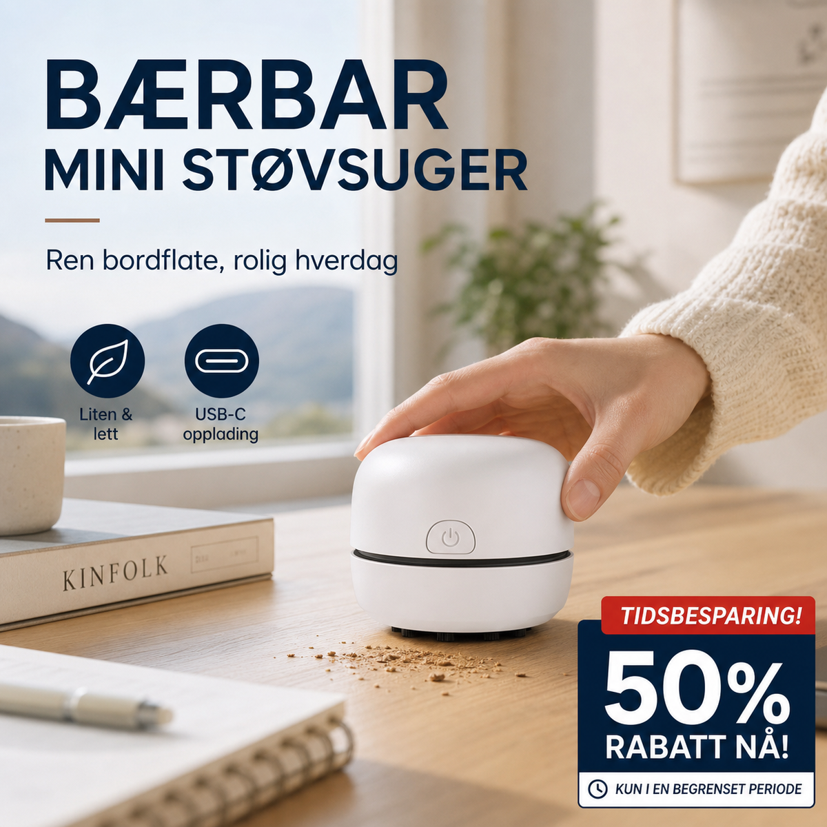 Mini aspirateur portable pour bureau